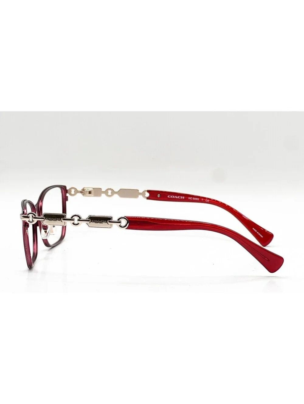 Coach HC 5065 9215 Burgundy Rectangle Authentic Eyeglass Frames 53-17-135